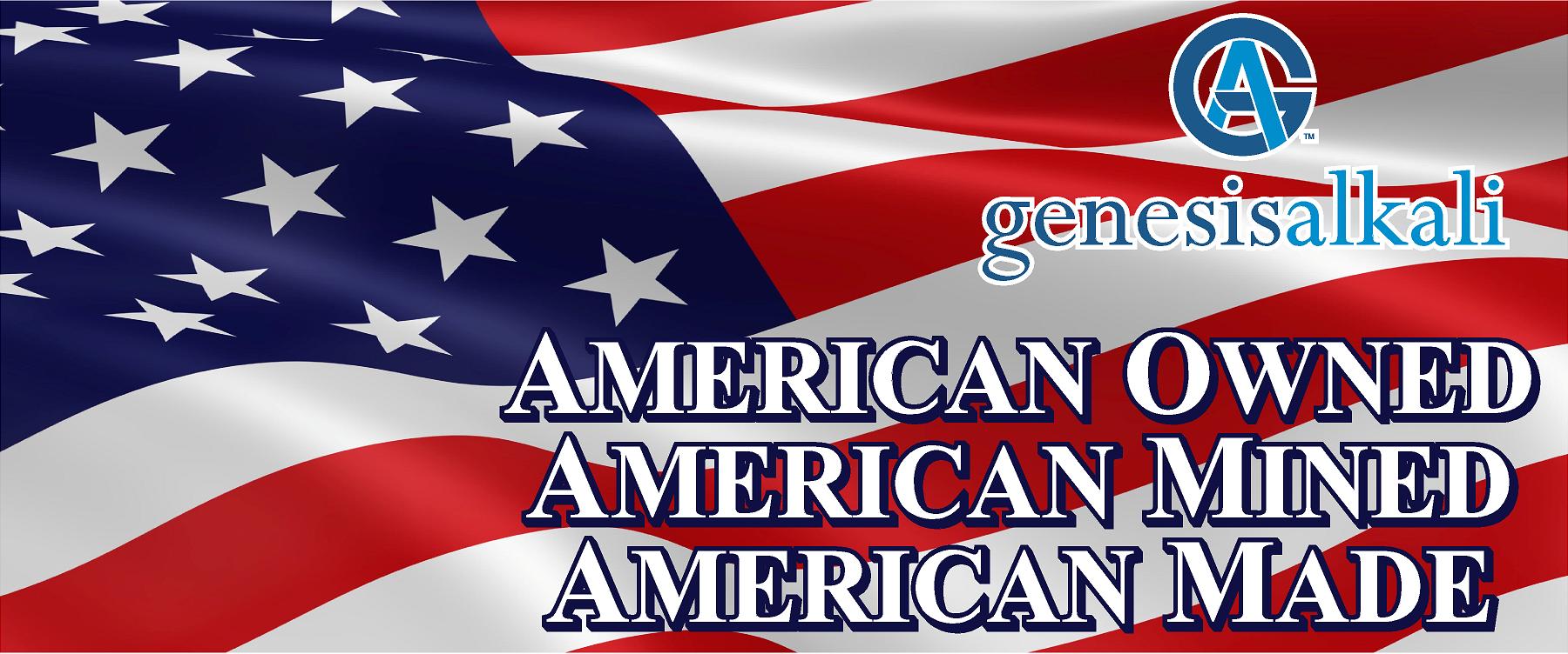 American Flag logo for Genesis Alkali